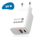 UFUZON Ishiva USB C Adapter Ladegerät USB Stecker - 20W Schnellladegerät