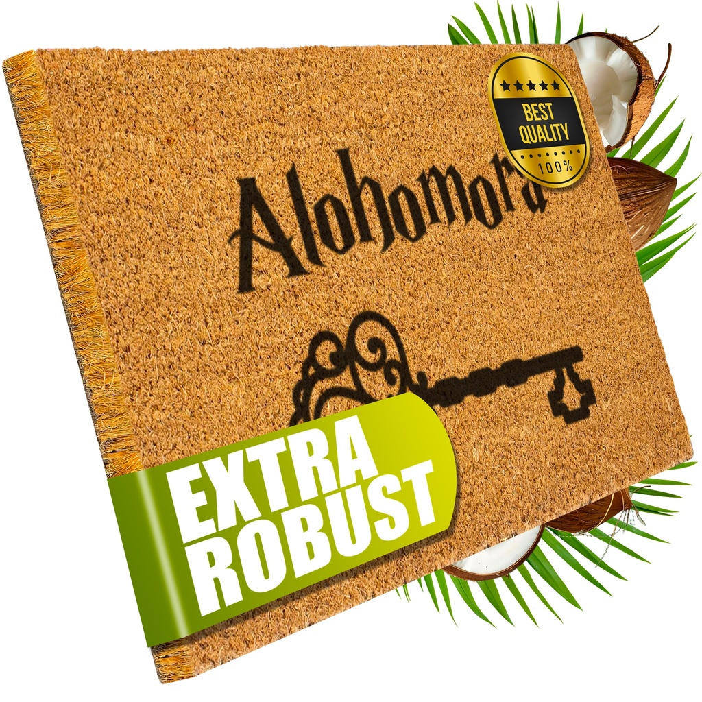 Decovetro® Kokosmatte Fußmatte | 40x60 cm | 100% natürliche Kokosfasern