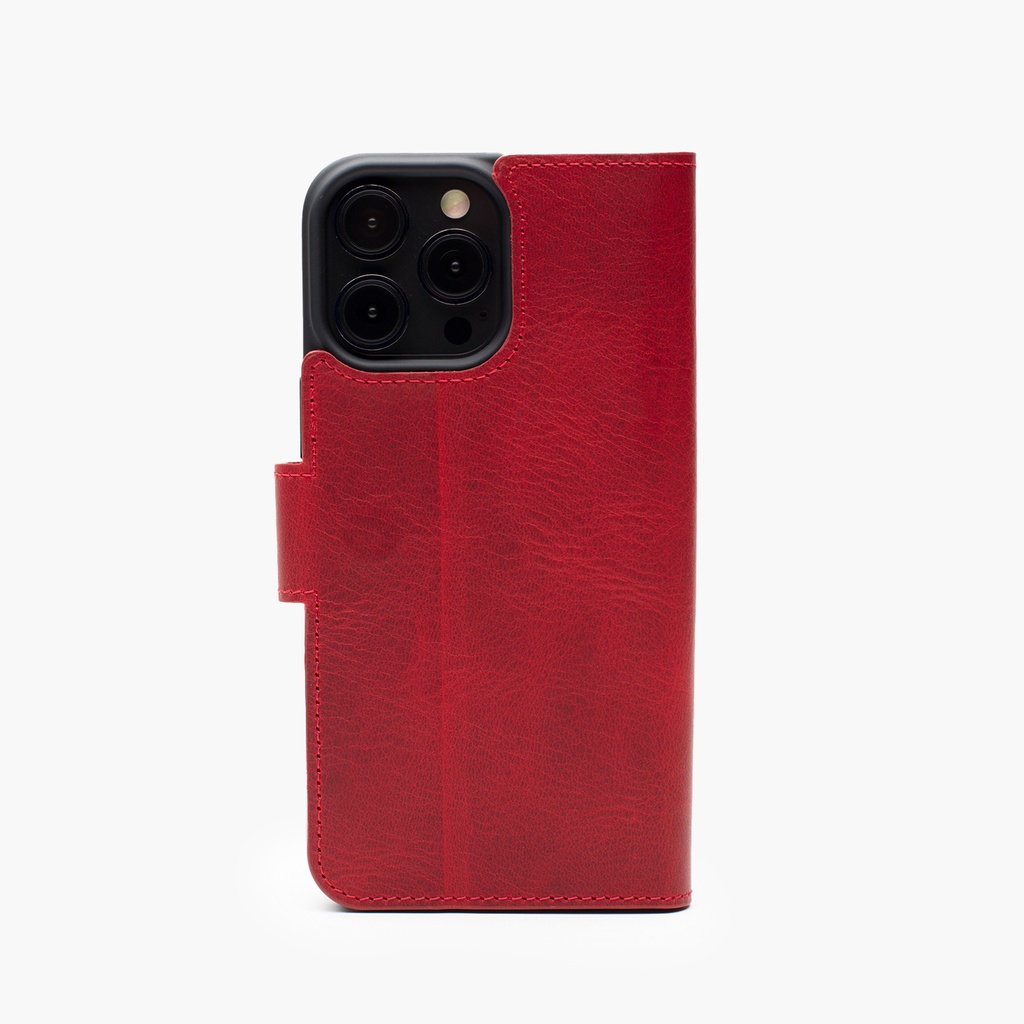 Wachikopa Lederhülle für iPhone 14 Pro Kartenfach & Standfunktion