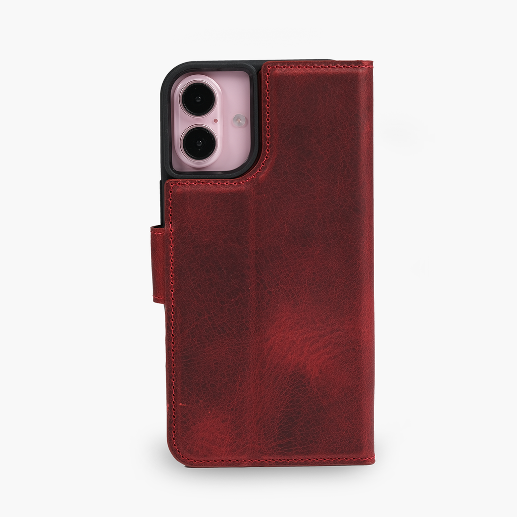 Wachikopa Lederhülle kompatibel mit iPhone 16 Plus mit Kartenfach