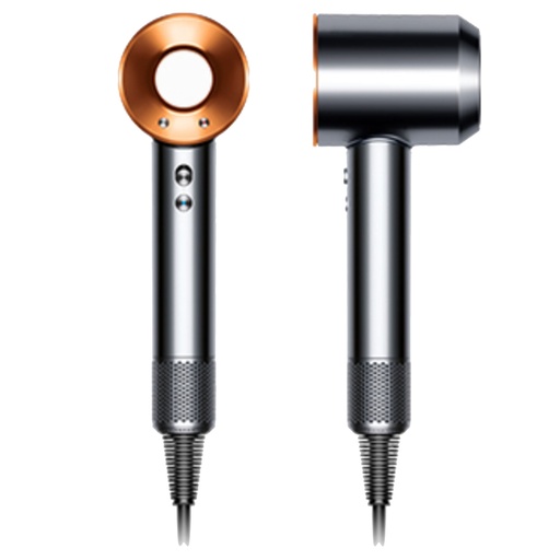 [G-427803] Dyson Supersonic™ Hair Dryer with Leather Case (Nickel / Copper)