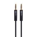 prio High-End 3,5 mm Klinke auf 3,5 mm Klinke Audiokabel 1,2 m – Schwarz