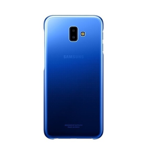 [G-583343] Samsung J6 plus EF-AJ610CL Gradation Clear Cover blue