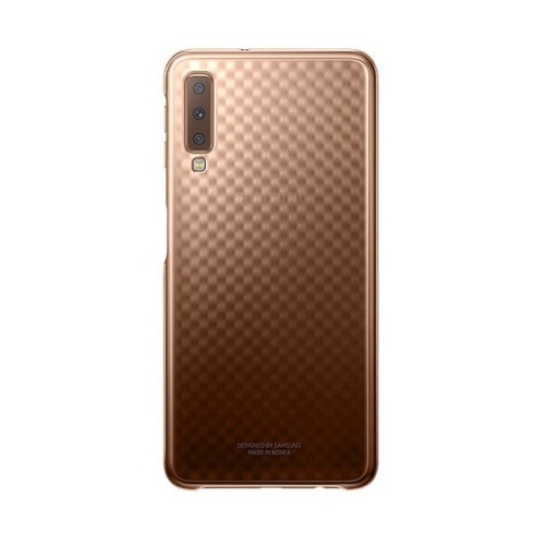 [G-240383] Samsung Galaxy A7(2018) Gradation Clear Cover EF-AA750CF Gold