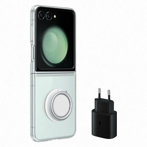 [G-625909] Samsung Starter Pack Galaxy Z Flip5 (Clear Gadget Case clear + TA800 25W) EF-XF73KKTE
