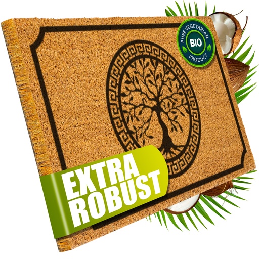 [G-815701] Decovetro® Kokosmatte Fußmatte | 40x60 cm | 100% natürliche Kokosfasern