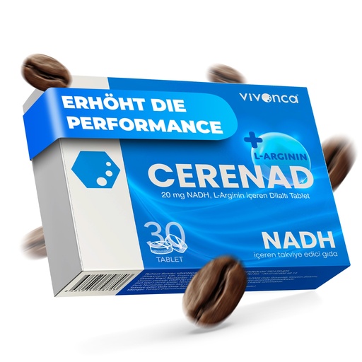 [G-353959] CERENAD L-Arginin + NADH – Potenz, Energie, Leistung – 30 Sublingual-Tabletten