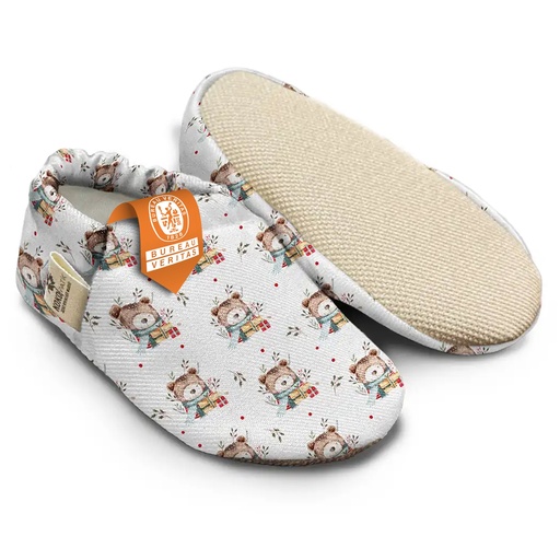 Kokopatik Organische Baumwolle Baby Hausschuhe rutschfest Neugeborene Bärenblume