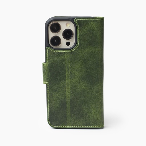 Wachikopa Lederhülle für iPhone 15 Pro Max Kartenfach & Standfunktion