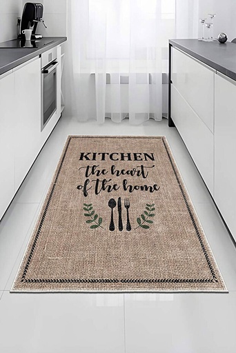 miqna Küchenläufer, rutschfeste & waschbare Matte im Landhausstil – Heart of Home