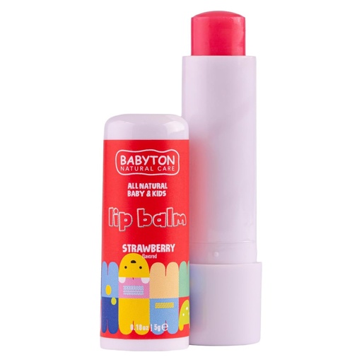 [G-722717] Babyton Kinder Lippenbalsam Erdbeere 5g | Natürlich, Parabenfrei, Sanft