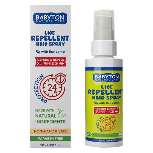 [G-329918] Babyton Lice Repellent Hair Spray & Comb 