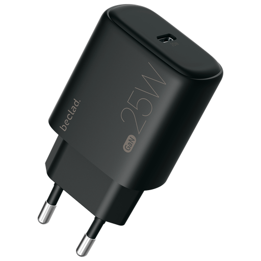 [G-565341] beclad. 25W Type C 1 port Travel Adapter BLACK BE-PT625BG-GR