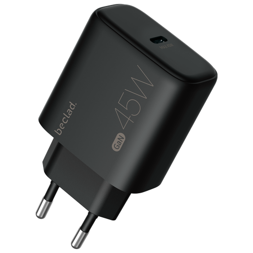 [G-106347] beclad. 45W Type C 1 port  Travel Adapter BLACK BE-PT645BG-GR