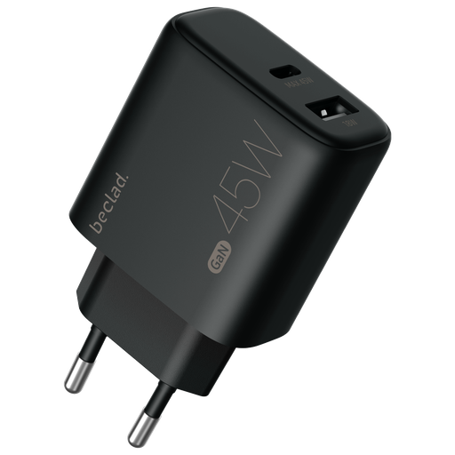 [G-565050] beclad. 45W 2 Port Travel Adapter (C+A Max 20W) BE-PT745