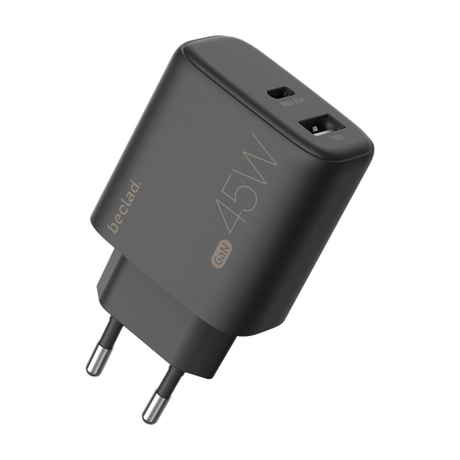 [G-565050] beclad. 45W 2 Port Travel Adapter (C+A Max 20W) BE-PT745