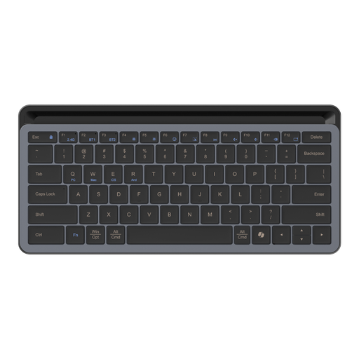 [G-874557] beclad. Bluetooth Keyboard with Stand(2.4G + 2 bluetooth) Black BE-NK201
