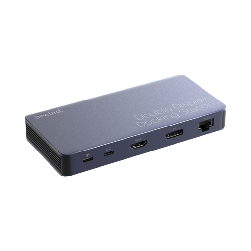 [G-657018] beclad. Double Display Docking Station Silver BE-ND001