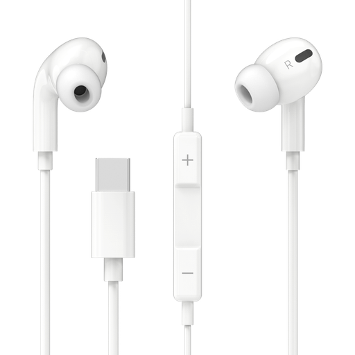 [G-486065] beclad. Type C Wired Earbuds White BE-SC001
