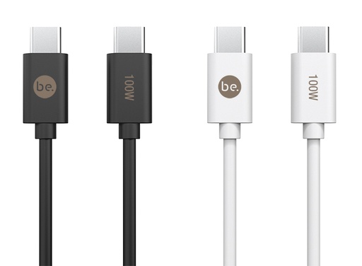 [G-128954] beclad. 100W C to C TPE Charging Cable (1.2m) Black BE-PC110BG-GR