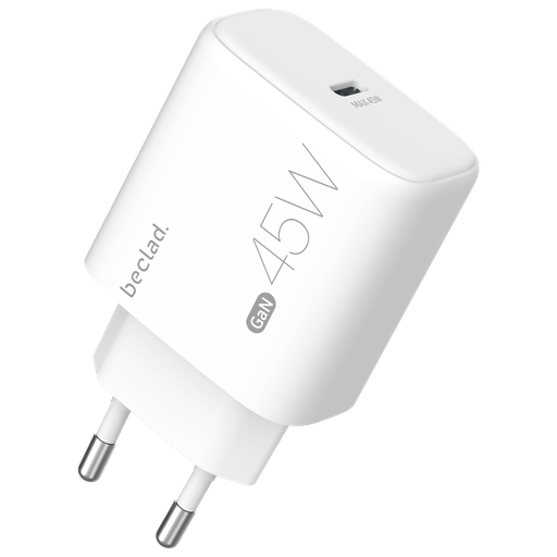 [G-383816] beclad. 45W Type C 1 port  Travel Adapter WHITE BE-PT646WG-GR