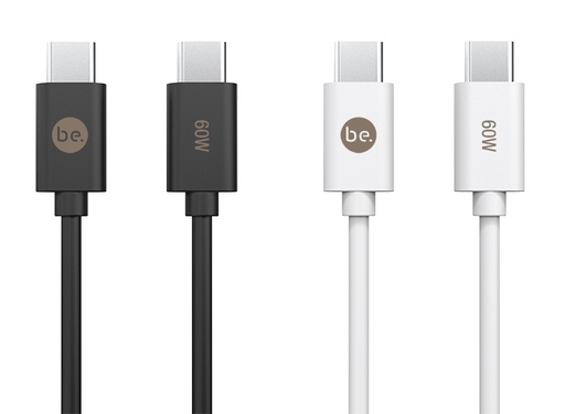 [G-805657] beclad. 60W C to C TPE Charging Cable (1.2m) / White BE-PC160WG-GR
