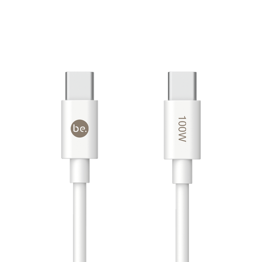 [G-374350] beclad. 100W C to C TPE Charging Cable (1.2m) White BE-PC110WG-GR