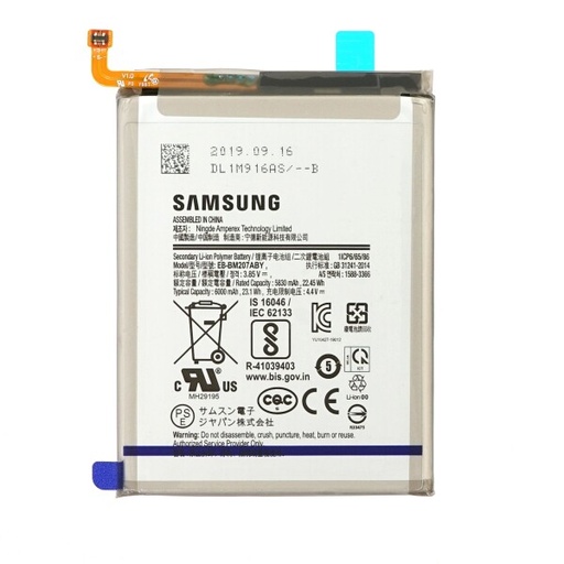 [G-879668] Samsung Battery EB-BM207ABY 6000 mAh SM-M307F Galaxy M30s GH82-21263A